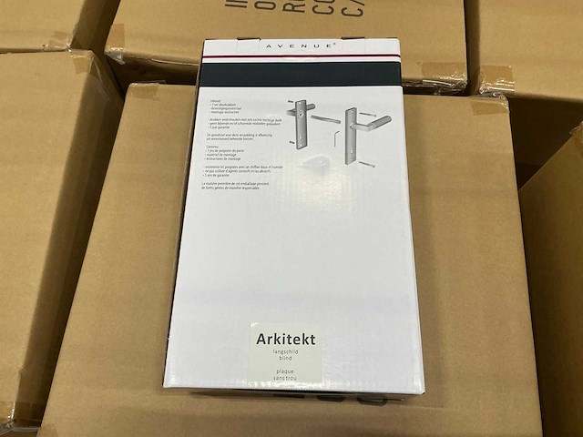 Avenue arkitekt blind langschild deurkruk set (180x) - afbeelding 3 van  5