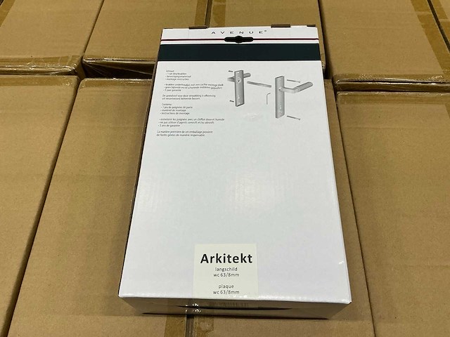 Avenue arkitekt wc 63/8mm deurkruk set (60x) - afbeelding 3 van  6