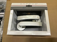 Avenue blok deurkruk set rond rozet aluminium (32x) - afbeelding 2 van  5
