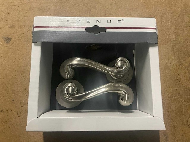 Avenue boucle rond rozet deurkruk set (40x) - afbeelding 1 van  7