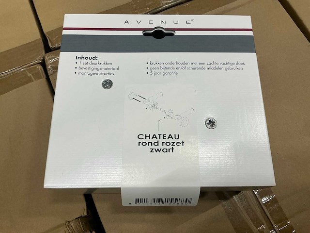 Avenue chateau rond rozet deurkruk set (104x) - afbeelding 3 van  6