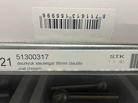 Avenue claudio deurkrukset mat chroom 56mm (13x) - afbeelding 4 van  5