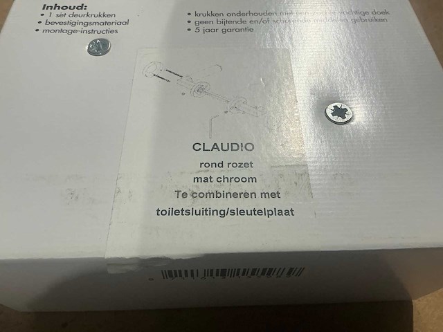 Avenue claudio rond rozet deurkruk set (8x) - afbeelding 2 van  4