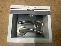 Avenue deurkruk set bravo rond rozet mat nikkel (55x) - afbeelding 4 van  6