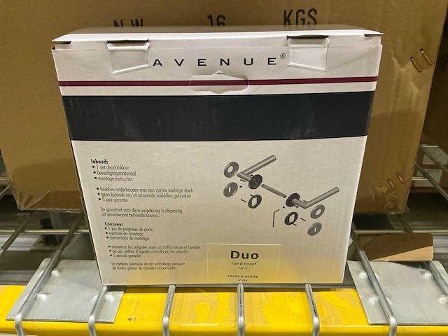 Avenue duo rond rozet deurkruk set (32x) - afbeelding 4 van  4