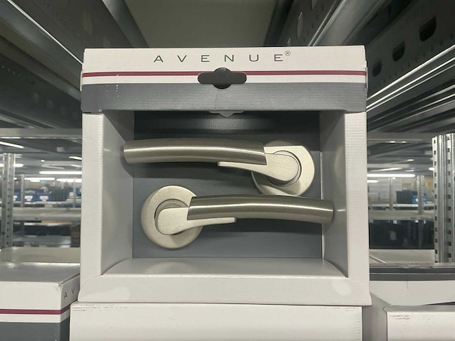 Avenue duo rond rozet deurkruk set (8x) - afbeelding 2 van  4
