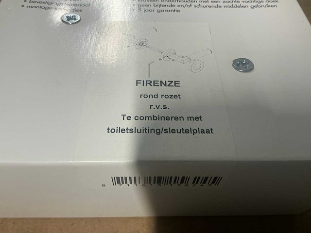 Avenue firenze rond rozet deurkruk set rvs (58x) - afbeelding 5 van  6