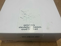 Avenue hoorn deurkruk set 56mm oud nikkel (3x) - afbeelding 4 van  5