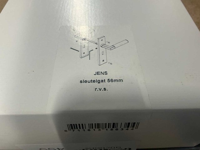 Avenue jens deurkruk 56mm rvs (12x) - afbeelding 4 van  5