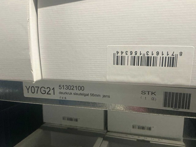 Avenue jens deurkruk 56mm rvs (12x) - afbeelding 5 van  5