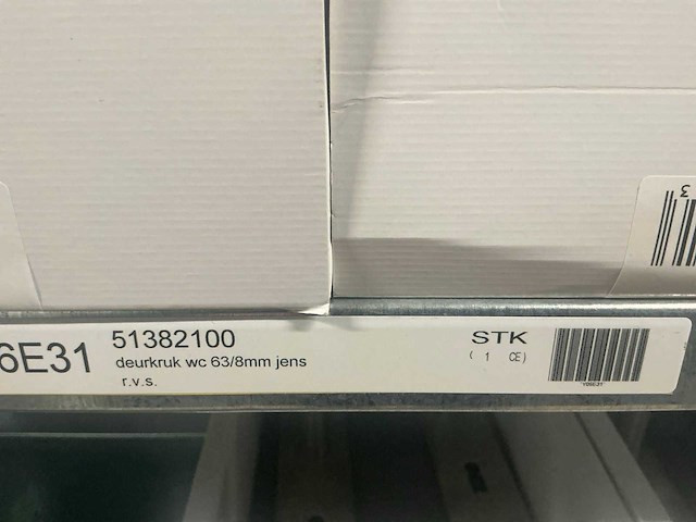 Avenue jens wc deurkruk set 63/8mm rvs (36x) - afbeelding 2 van  2