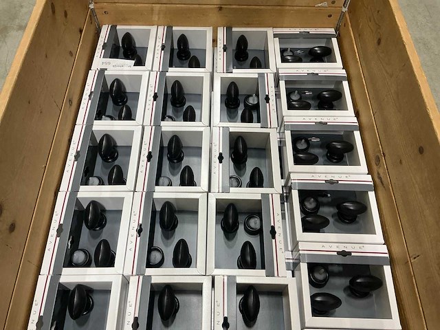Avenue knop zwart deurkruk set (96x) - afbeelding 1 van  10