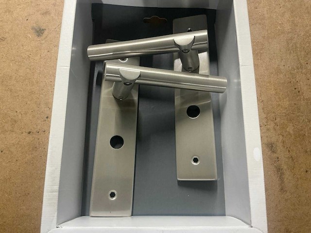 Avenue livorno wc deurkruk set 63/8mm rvs (37x) - afbeelding 2 van  6