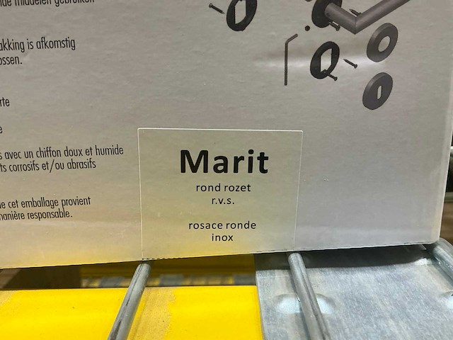 Avenue marit rond rozet deurkruk set (32x) - afbeelding 3 van  4