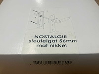 Avenue nostalgie deurkruk set 56mm mat nikkel (38x) - afbeelding 6 van  7