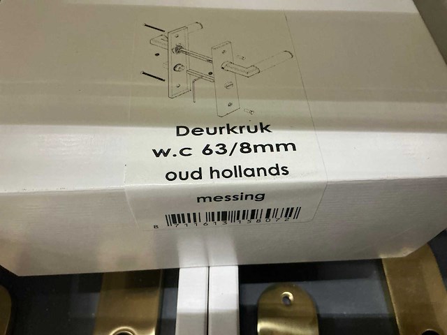 Avenue oud hollands deurkruk set wc 63/8mm (15x) - afbeelding 4 van  5