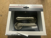 Avenue oud hollands rond rozet deurkruk set (4x) - afbeelding 1 van  5