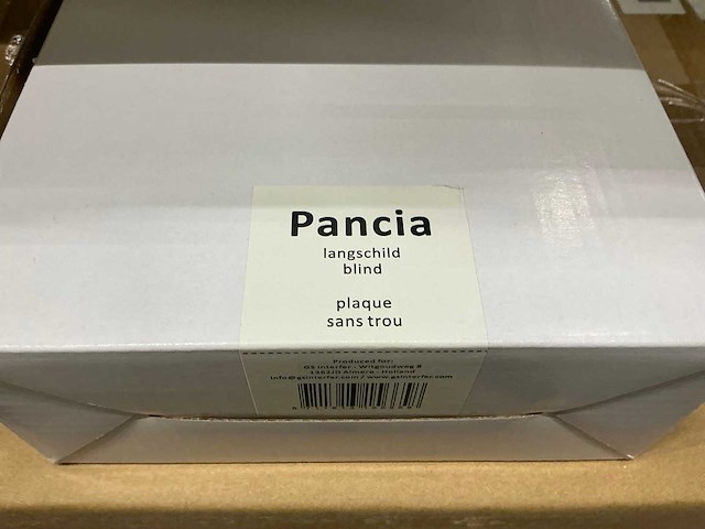 Avenue pancia deurkruk set langschild blind (100x) - afbeelding 4 van  6