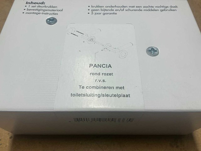 Avenue pancia rond rozet deurkruk set (20x) - afbeelding 4 van  5