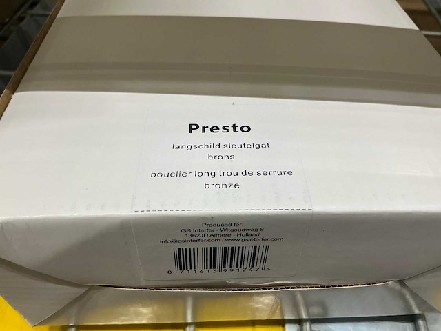Avenue presto langschild met sleutelgat (32x) - afbeelding 3 van  5