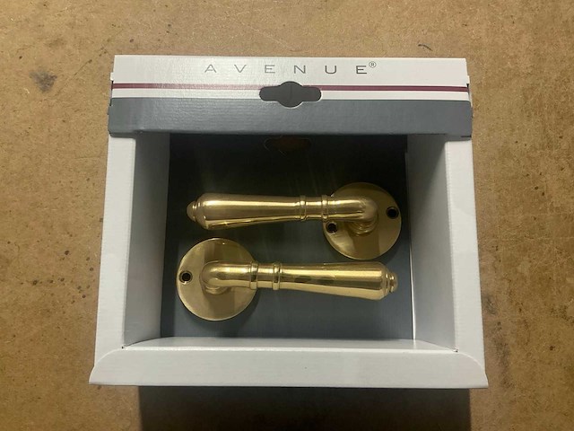 Avenue rond rozet oud hollands deurkruk set (25x) - afbeelding 1 van  6