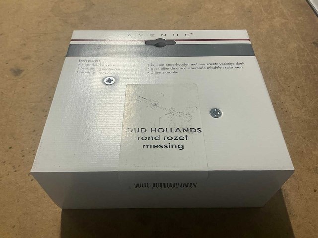 Avenue rond rozet oud hollands deurkruk set (25x) - afbeelding 3 van  6
