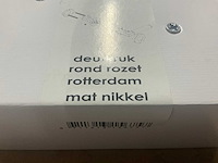 Avenue rotterdam rond rozet deurkruk set mat nikkel (14x) - afbeelding 4 van  5