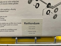 Avenue rotterdam rond rozet deurkruk set mat nikkel (32x) - afbeelding 3 van  6