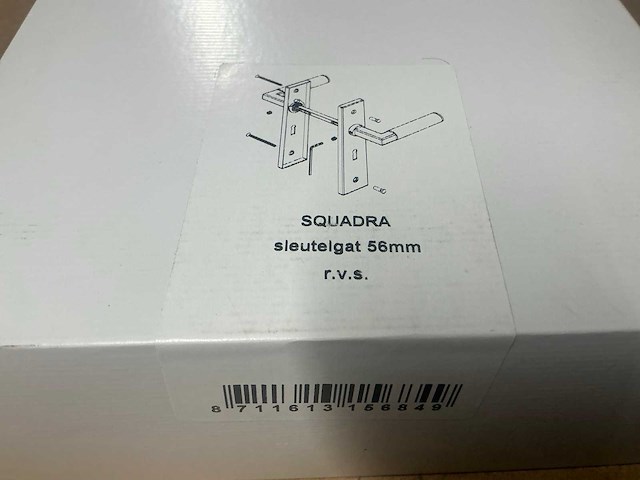 Avenue squadra deurkruk set 56mm rvs (12x) - afbeelding 4 van  5