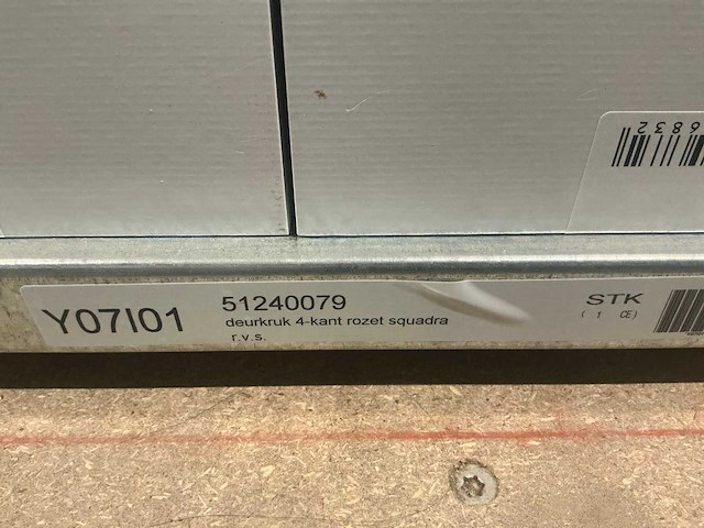 Avenue squadra vierkant rozet deurkruk set rvs (24x) - afbeelding 5 van  5