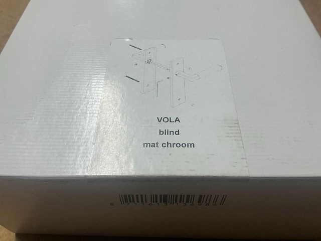 Avenue vola deurkrukset blind mat chroom (3x) - afbeelding 4 van  4