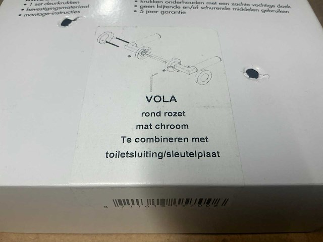 Avenue vola rond rozet deurkruk set (15x) - afbeelding 4 van  5