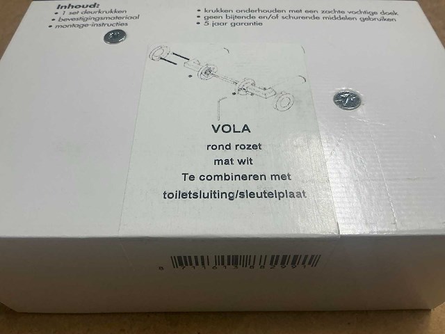 Avenue vola rond rozet deurkruk set (40x) - afbeelding 4 van  6