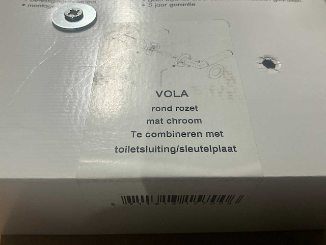 Avenue vola rond rozet deurkruk set (6x) - afbeelding 3 van  3