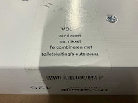 Avenue vola rond rozet deurkruk set mat nikkel (16x) - afbeelding 5 van  6