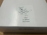 Avenue vola wc deurkruk set 63/8mm mat chroom (9x) - afbeelding 4 van  4
