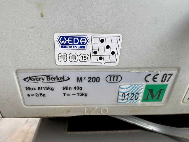 Avery berkel - m 200 - weegschaal - afbeelding 5 van  5
