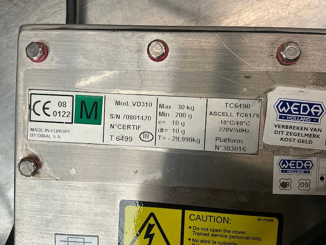 Avery berkel vd310 weegschaal - afbeelding 4 van  4