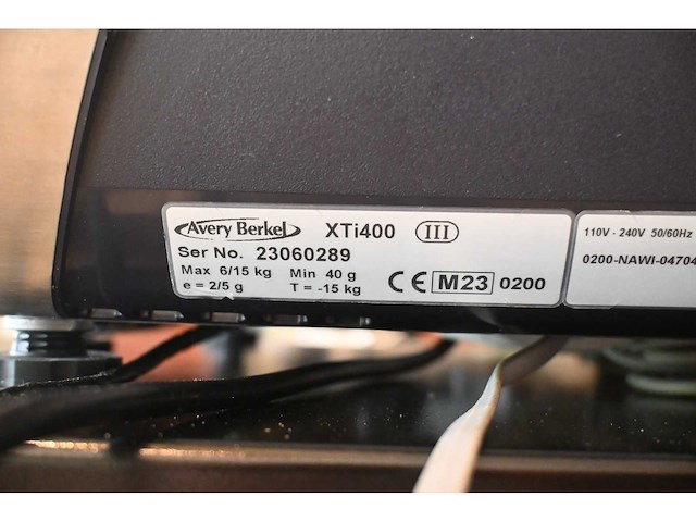 Avery berkel xti 400 - xtra kassa-weeg touchscreen betalingsysteem - afbeelding 7 van  7