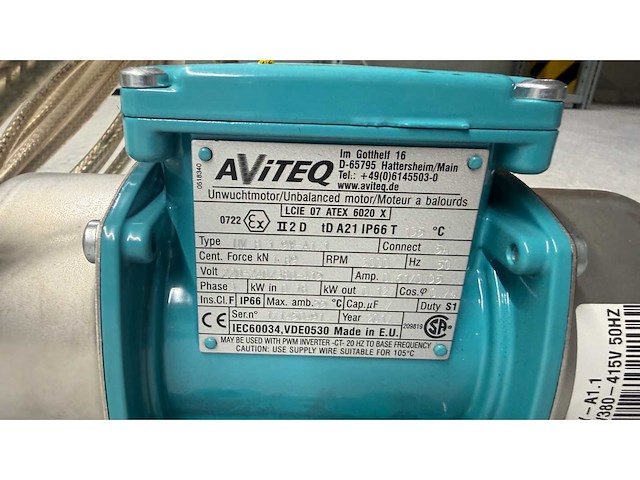 Aviteq uv b 1.9y-a1 onbalans motor - afbeelding 2 van  3