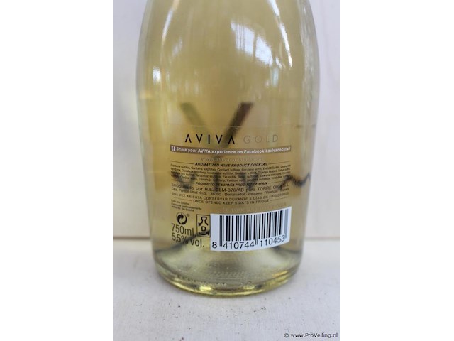 Aviva gold wijn - 75 cl - winkelverkoopprijs € 11.00 - afbeelding 3 van  3