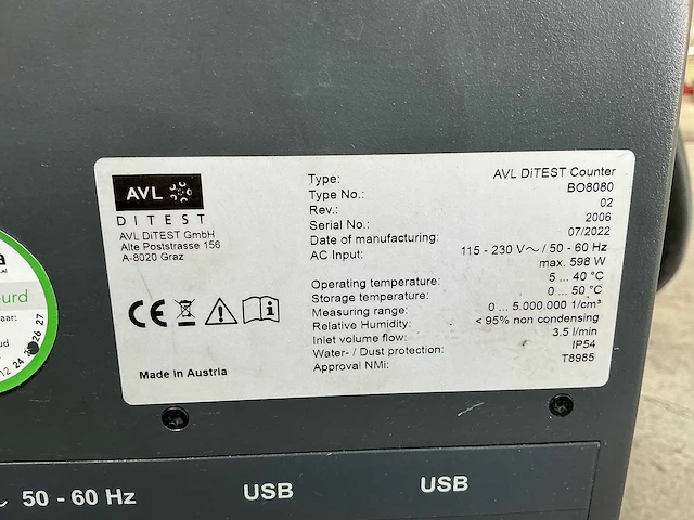 Avl - 2022 - ditest counter - deeltjesteller - afbeelding 7 van  7