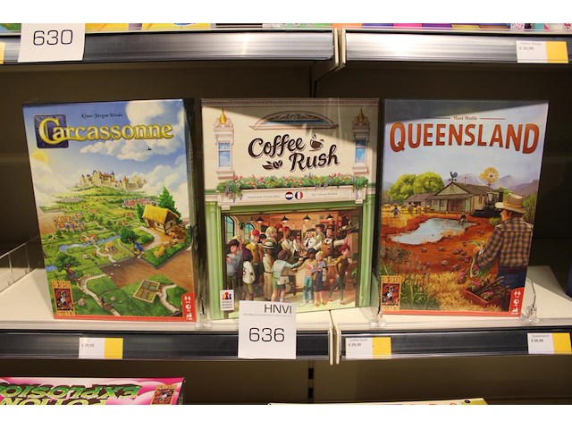 Avonturenspellen 999games, carcassonne en queensland. korea bordgames coffee rush. - afbeelding 1 van  1