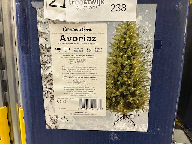 Avoriaz 180cm kerstboom (2x) - afbeelding 2 van  2