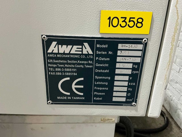 Awea - 2008 - bm1400 - verticale machinecentra - afbeelding 7 van  18