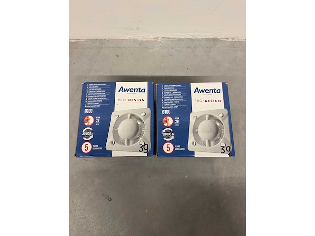 Awenta pro design - kw100t/p-d - ventilator behuizing (2x) - afbeelding 1 van  3