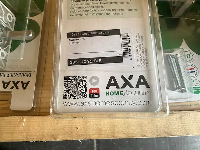 Axa - draai-kiep raamkruk - l 3351-10-91/blf - raambeslag (3x) - afbeelding 5 van  6