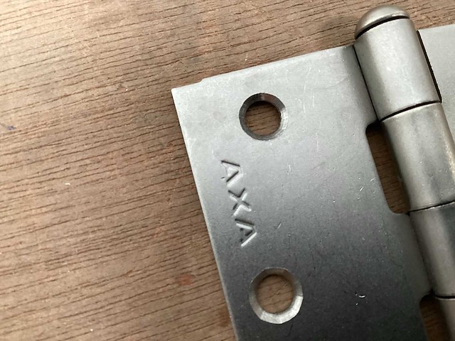 Axa 76x76 mm rvs scharnier met losse pen (140x) - afbeelding 1 van  2