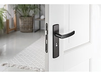 Axa deurkrukset curve klik blindschild met wc/badkamersluiting zwart - afbeelding 2 van  4