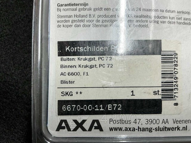 Axa partij deurbeslag (5x) - afbeelding 4 van  6